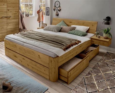 Bett günstig bei mömax online bestellen. Beeindruckend Holzbalken Bett Selber Bauen Holz Rahmen ...