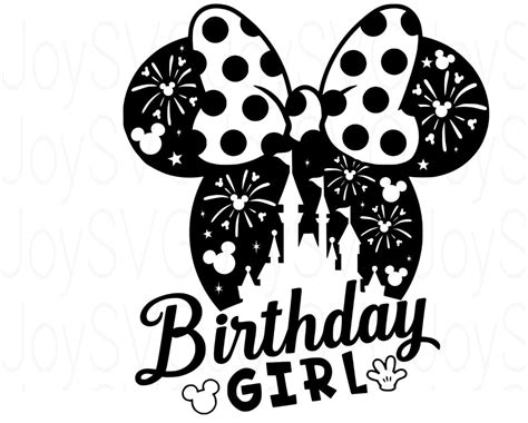 Disneyland Birthday Girl Svg Minnie Mouse Birthday T-shirt - Etsy
