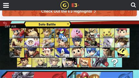 Smash Bros Switch Character Select Screen Rnintendoswitch