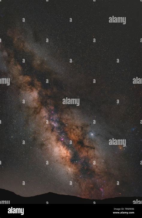 Milky Way Over California Stock Photo Alamy