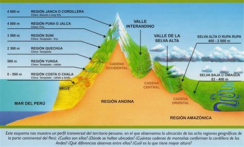 Social Site Las regiones naturales del Perú Esquema gráfico