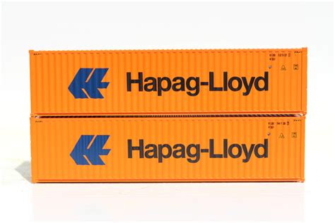Jtc Model Trains 405111 Hapag Lloyd 40 High Cube Containers With