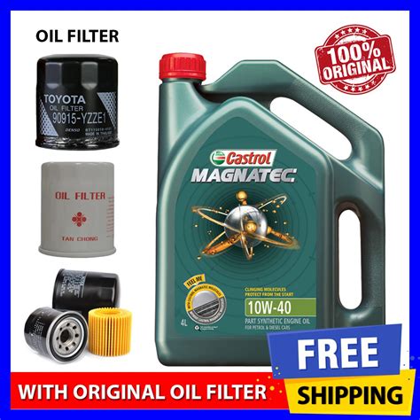With Original Oil Filter Castrol Magnatec 10w40 Sncf Semi Synthetic