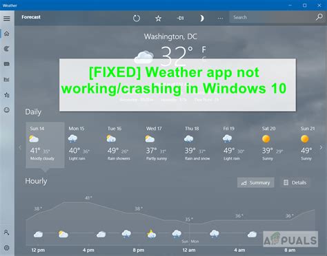 Fix Weather App Not Working Crashing In Windows 10