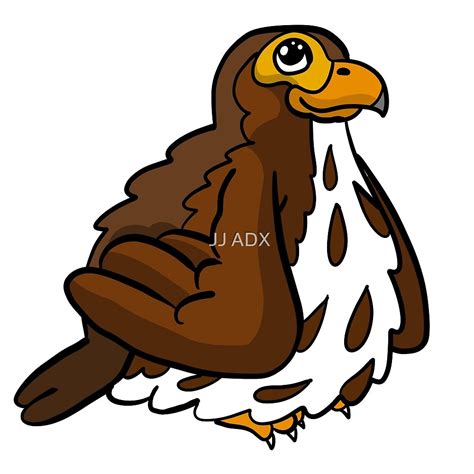 Kawaii Hawk Cute Bird Of Prey By Jj Adx Redbubble