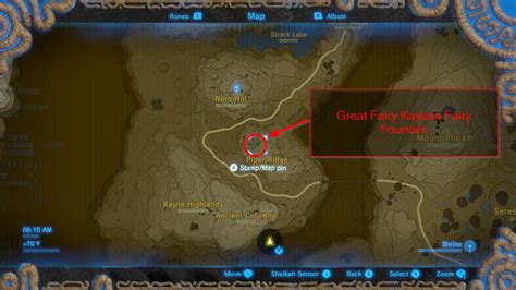 To Get To Kayasas Great Fairy Fountain Warp To Tabantha Tower Once