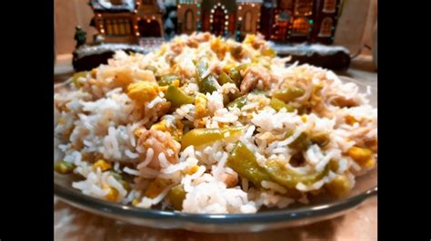 Rice, chicken, beans, carrot, capsicum, eggs, spring onion, garlic, salt, pepper, oil. Restaurant Style Chicken Fried Rice Recipe..Indian Style ...