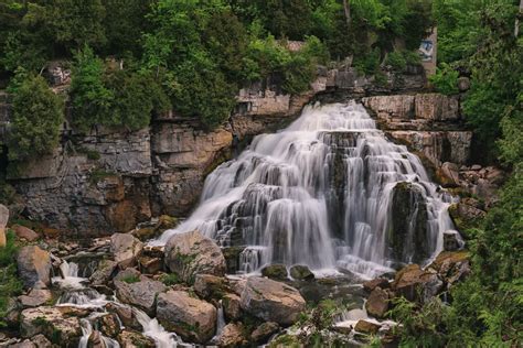 Rockford Ontario Canada Waterfalls Stones Crag Hd Wallpaper Rare