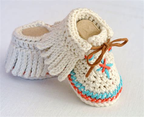 Crochet Pattern Baby Moccasins 3 Sizes Easy Photo Tutorial