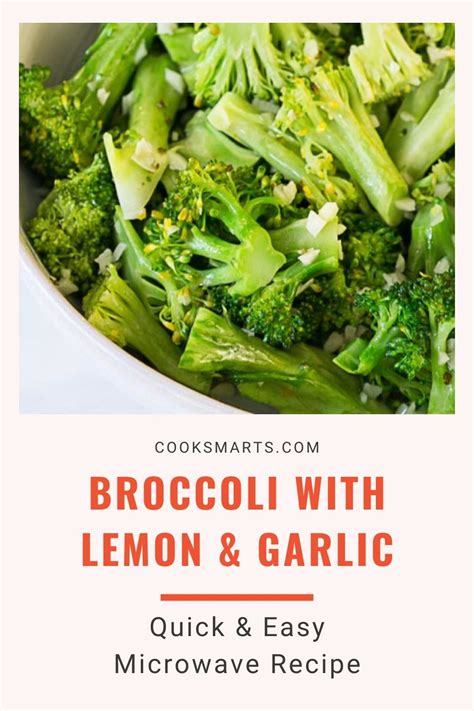 quick and easy lemon garlic broccoli cook smarts recipe