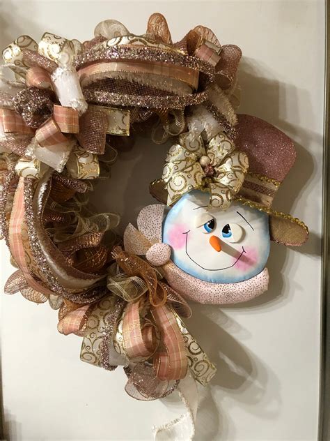 Snowman Wreath Attachment Etsy