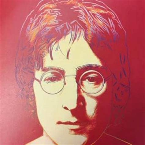 Andy Warhol John Lennon Vintage Offset Lithograph