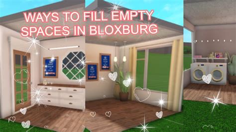 WAYS TO FILL UP EMPTY SPACE IN HOMES BLOXBURG TIPS YouTube