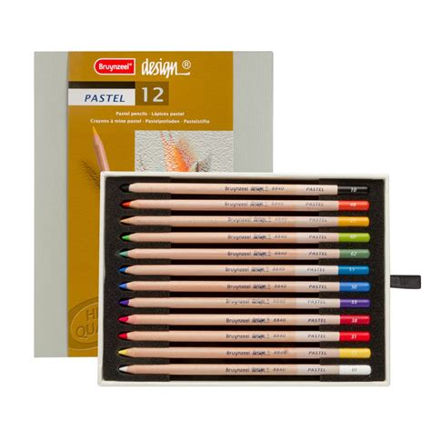 Bruynzeel Pastel Pencils Box Of 12 Assorted Colours Jacksons Art