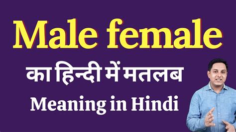 male female meaning in hindi male female ka kya matlab hota hai spoken english classes youtube