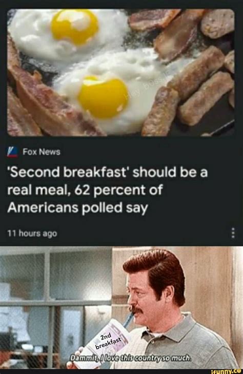 Second Breakfast Meme Template