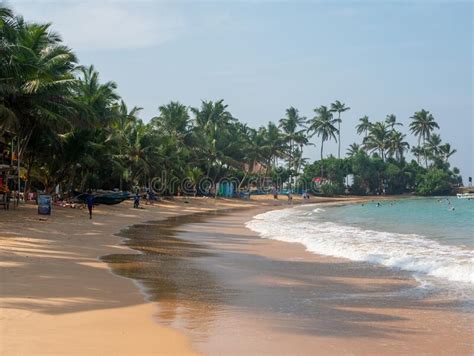 Hikkaduwa Sri Lanka March 4 2022 Beautiful View Of The Beach In