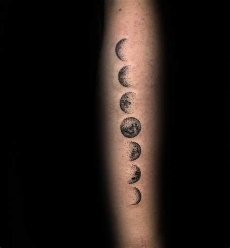 75 Unique Moon Phases Tattoo Designs For Men 2023 Guide
