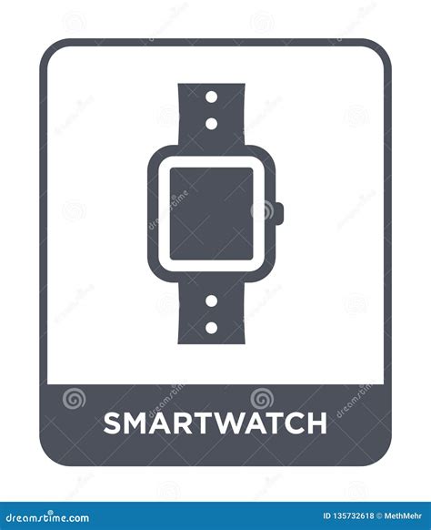 Smartwatch Icon In Trendy Design Style Smartwatch Icon Isolated On