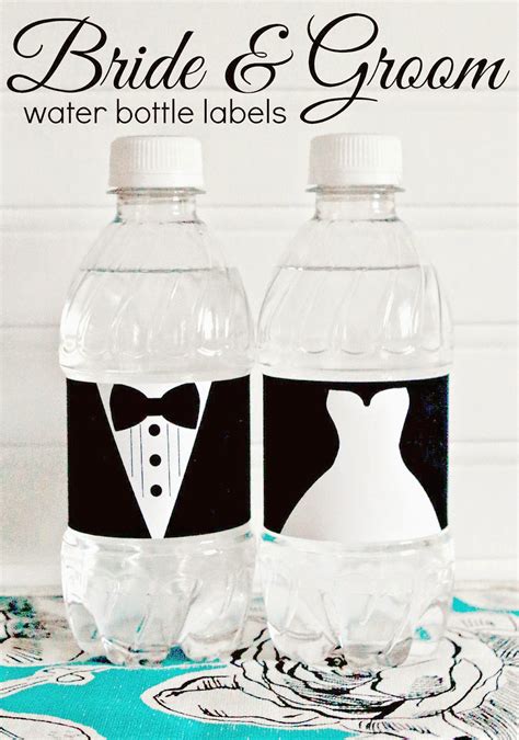 Close up view of bride and groom's name with the s behind it in pink which is the. Groom and Bride Free Printable Bottle Labels. | Wedding ...