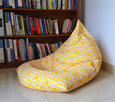Waterproof Outdoor Bean Bag Chair Cover Yellow With Etsy