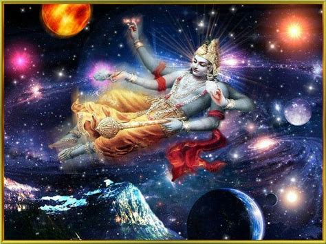 Lord Vishnu At Creation Of Universe Lord Vishnu Wallpapers Lord Krishna Wallpapers Hindu Art