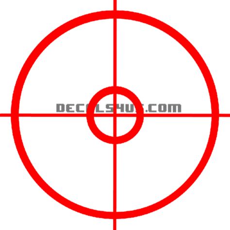 Red Crosshair PNG PNG Mart