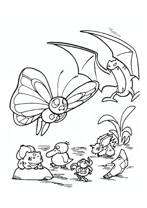 Golbat Pokemon Coloring Pages Free Coloring Pages For Kids