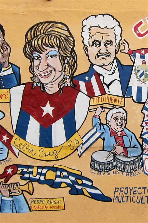 Miami Little Havana Arte De Las Americas Mural Celia Cruz And Tito