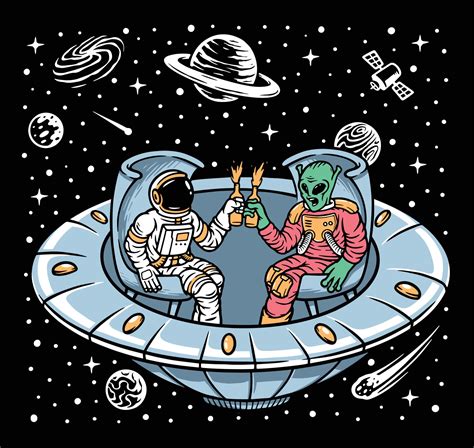 Astronaut Illustration Space Illustration Astronaut Art Aliens Beer