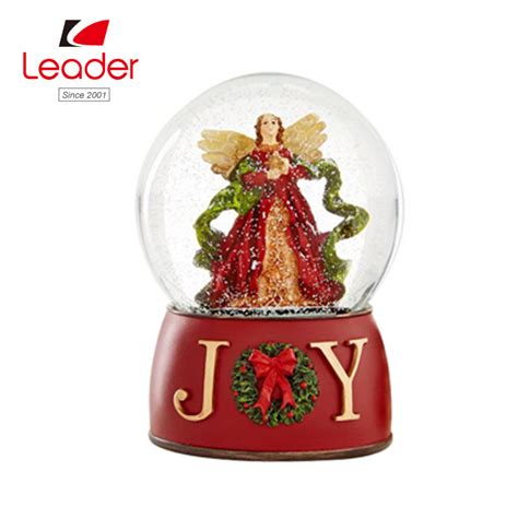 Hand Painted Resin Joy Snow Globe For Souvenir T And Home Decoration