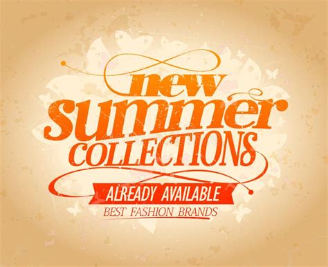 New Summer Collections Vector Banner Design Template Best Fashion