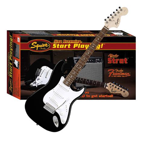 Discontinued Squier By Fender Affinity Strat Frontman Pack Black
