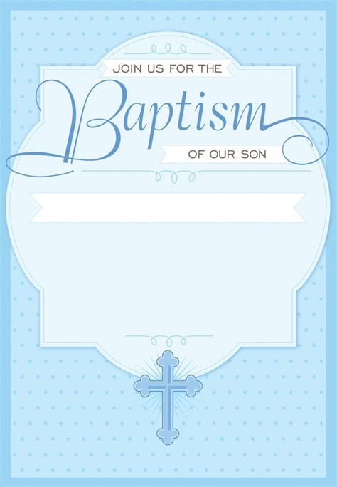 dotted blue  printable baptism christening