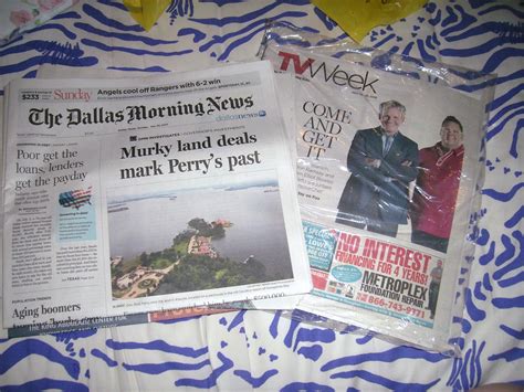 Dallas Morning News Sunday Paper 1 Of 13
