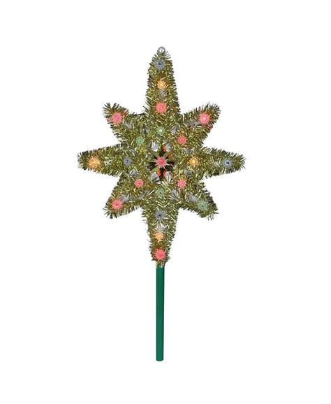 Northlight Lighted Gold Tone Star Of Bethlehem Christmas Tree Topper