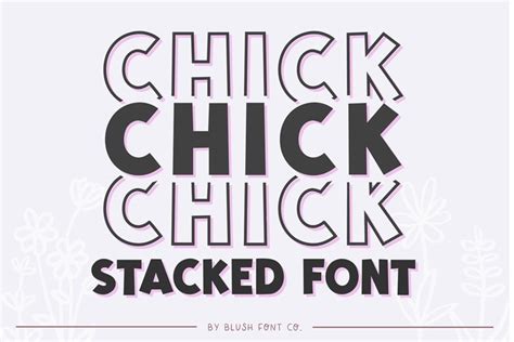 Chick Stacked Trendy Block Font