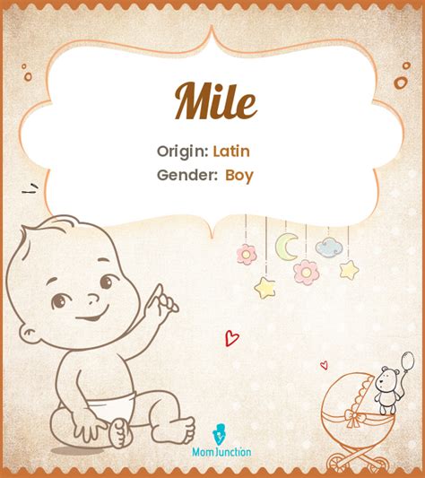 Mile Name Meaning Origin History And Popularity Momjunction
