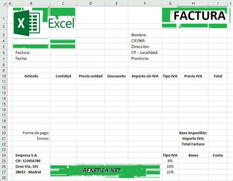 Como Hacer Una Factura En Excel Excel Como Hacer Una Factura The Best
