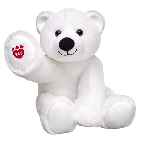 Online Exclusive Snowcap Polar Bear Hi Res Bear Stuffed Animal