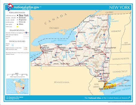 Das man so schnell nicht mehr vergisst. Landkarte New York (Strassenkarte) : Weltkarte.com ...