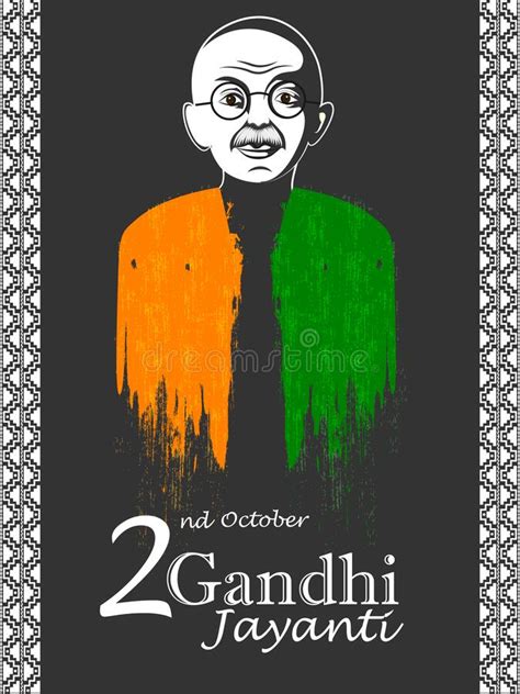 Mahatma Gandhi Bapu Of Vader Van De Natie En Nationale Held Van India