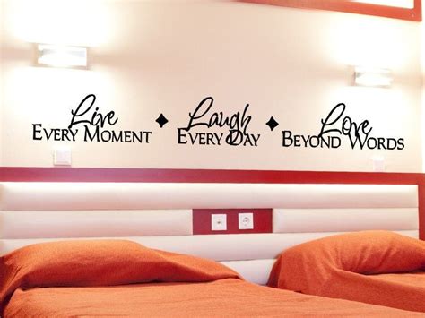 Master Bedroom Wall Decal Live Laugh Love Wall Decor Etsy Wall
