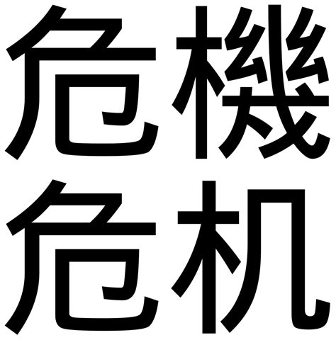 Filechinese Word For Crisissvg Wikimedia Commons