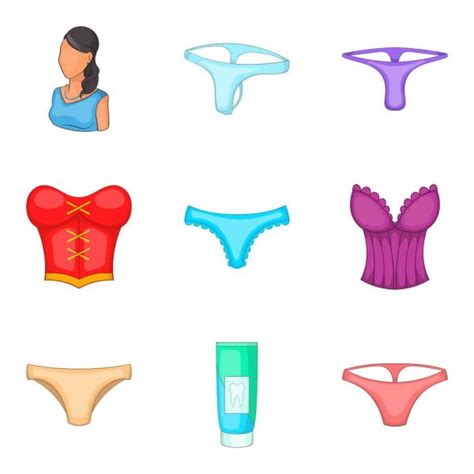 Sexy Lingerie Icons — Stock Vector © Vipervxw 2769936