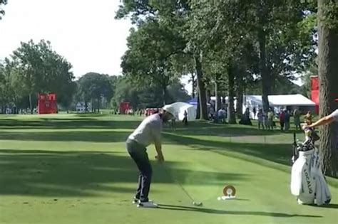 Watch Golfer Hubbard Angered By Tee Shot Sinks Hole In One