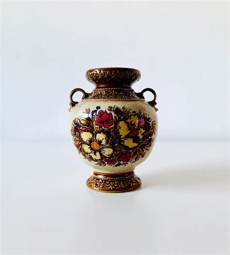 Marzi And Remy Stoneware Hand Painted Vase German Pottery Etsy Uk