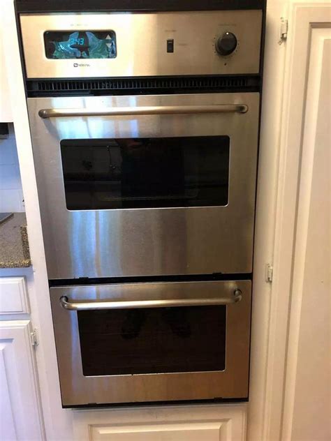 Beautiful 24 Maytag Stainless Steel Double Wall Oven For Sale In