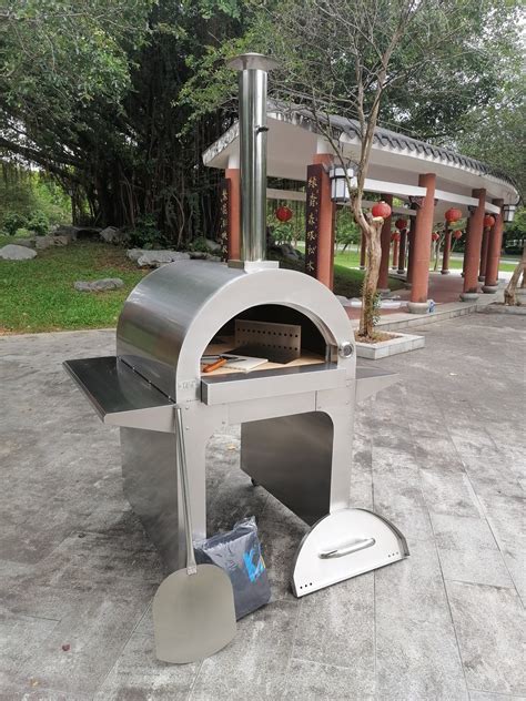 New Extra Large Outdoor Stainless Steel Portable Wood Fired Pizza Oven