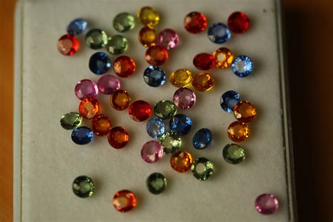 3mm Round Calliberated Rainbow Sapphires Rainbow Sapphire Etsy